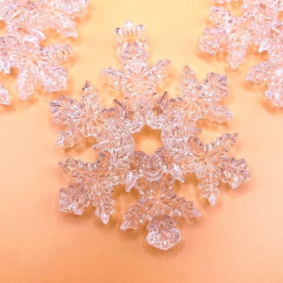 Waterford Marquis Crystal Snowflake Ornament Set of 3 No Box - Picture 2 of 5